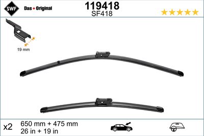 Bmw 2 Serisi F45 Tourer Ön Silecek Takımı (2014-2019 ) | SWF 119418