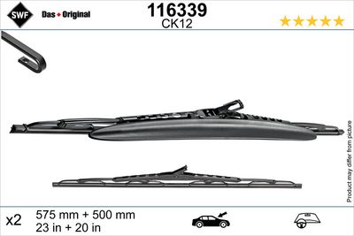 BMW 3 Serisi E46 Silecek Süpürgesi | VALEO 116339