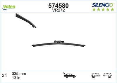 BMW X1 Serisi E84 Silecek Süpürgesi | VALEO 574580