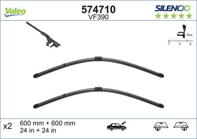 Mercedes C Serisi W204 Silecek Süpürgesi | VALEO 574710