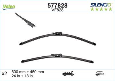 BMW 4 Serisi F82 Silecek Süpürgesi | VALEO 577828