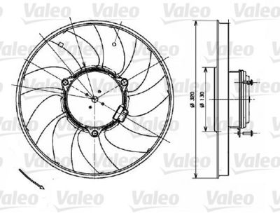 Mercedes Sprinter W906 OM651 Motor Soğutma Fanı | VALEO 696083