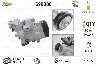 Mercedes A Serisi W168 OM668 Klima Kompresörü | VALEO 699300