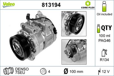 BMW 5 Serisi E60 M57 Klima Kompresörü | VALEO 813194