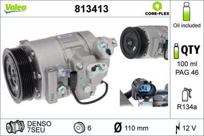 BMW 5 Serisi E60 N53 Klima Kompresörü | VALEO 813413
