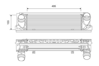 BMW 1 Serisi F20 N47 Turbo İntercooler Radyatörü | VALEO 818261