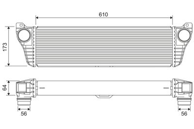 Mercedes Vito Serisi W639 OM651 Turbo İntercooler Radyatörü | VALEO 818322