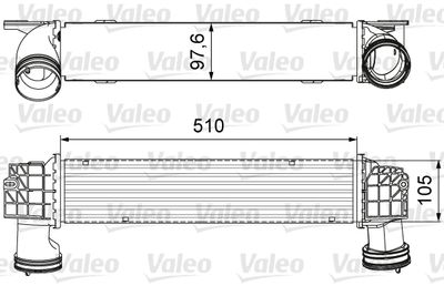 BMW 3 Serisi E91 N57 Turbo İntercooler Radyatörü | VALEO 818664