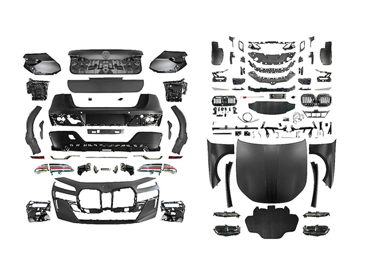 BMW 7 Serisi F01 2009-2015 Komple Gövde Kiti [DONUSUM => G70] <O-O> Egz.Çıkışlı, Panj-lu, Kaput/Çamurluk/Bagaj Kap., Far/Stop -///M-Sport- 2008-12 | WENDER BA0012212