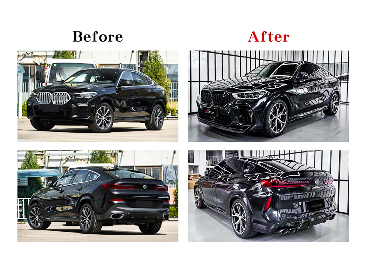 BMW X6 Serisi G06 2019- Gövde Kiti Ön:PMAlı, Adaptif Hız Sabitleyici (KlimalıC)li Araç, Dörtlü Egzoz Çıkışlı Egzoz Uçlu, Dodikler | WENDER BA0062108