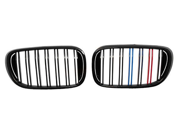 BMW 7 Serisi G11 2015-2018 Panjur Piano-Siyah Çift Çıtalı ///M-Renkli | WENDER BA0113187
