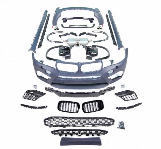 BMW X5 Serisi F15 2014-2018 Gövde Kiti F.Yık-lı, PDCli:Ön/Arka, <OO-OO> Egz.Uçlu, Mrşp-li, Panj-lu, Dodikler -X5M- 2014-18 | WENDER BA0152103