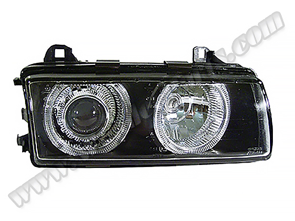 BMW 3 Serisi E36 1991-1998 Komple Far Sağ (Kristal Siyah) Mercekli | WENDER BA0361103R