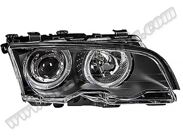 BMW 3 Serisi E46 Makyajsız 1998-2001 Komple Far Sağ (Xenon) Siyah | WENDER BA0461109R