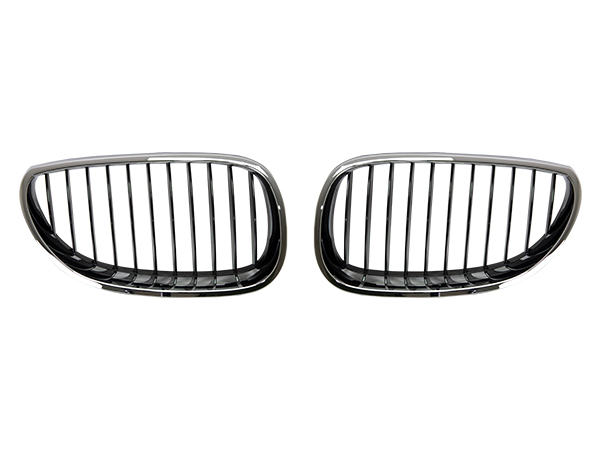BMW 5 Serisi E60 LCI 2003-2009 Panjur (Set) Krom/Siyah | WENDER BA0603101