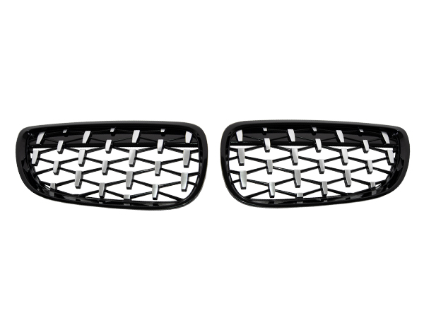 BMW 3 Serisi E92 LCI 2010-2013 Panjur (Set) Siyah/Krom/Siyah -Diamond | WENDER BA0923115