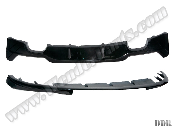 BMW 4 Serisi F36 2014-2018 Lip-Difüzör Seti Ön + Arka; <OO-OO> Egz.Çıkışlı -///M-Sport- 2013-20 | WENDER BA1328400