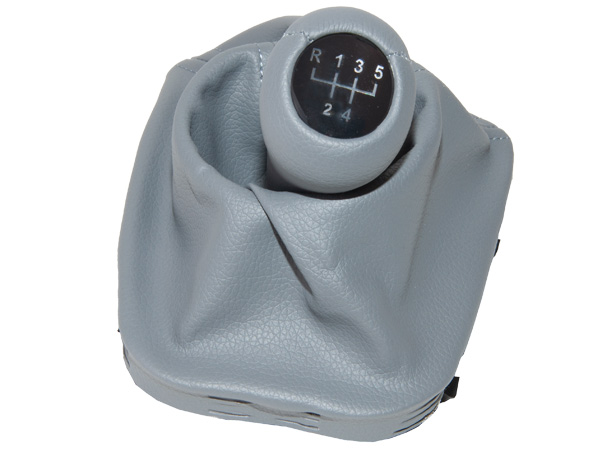 BMW 3 Series E46 Knob Gear Boot -5 Forward- Manual Gearbox Grey Synthetic Leather Illuminated | WENDER BA1434102/103GR