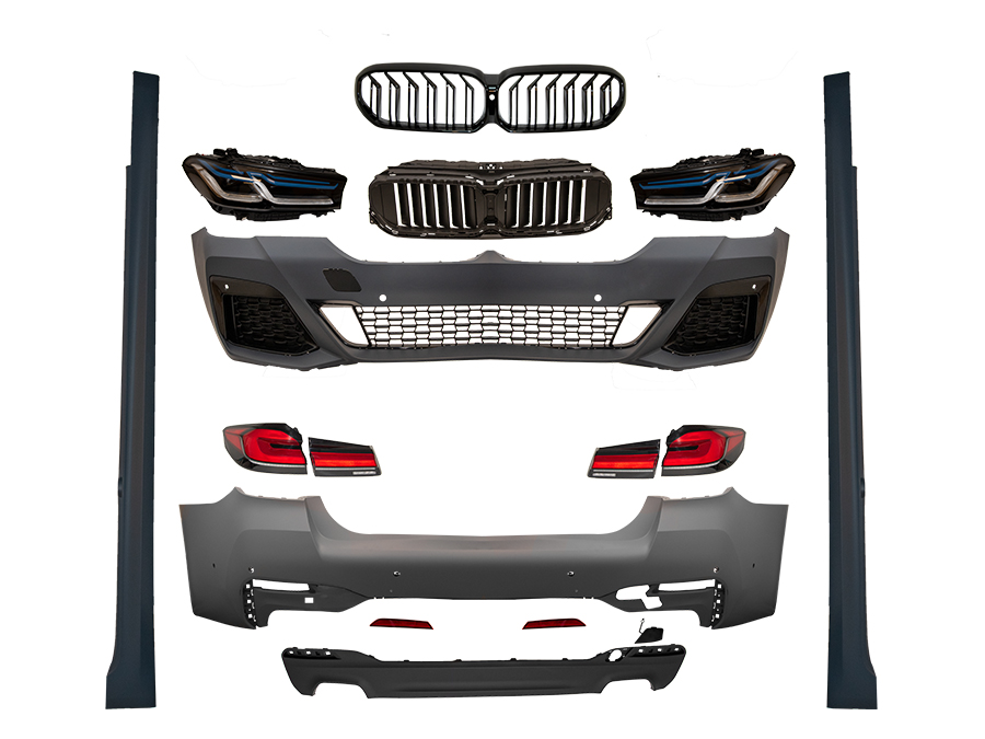 BMW 5 Serisi G30 2016-2018 Gövde Kiti [DONUSUM => G30-LCI] Park Sensörlü:Ön ve Arka, Çift Egzoz Çıkışlı (Tek+Tek) Egzoz Çıkışlı, Marşpiyelli, Panjururlu, Far/Stop | WENDER BA2302212