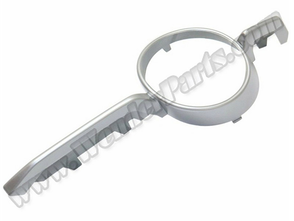 BMW X6 Series E71 2007-2014 Fog Headlight Frame Left; Matte-Aluminum 2007-14 | WENDER BA51117188385
