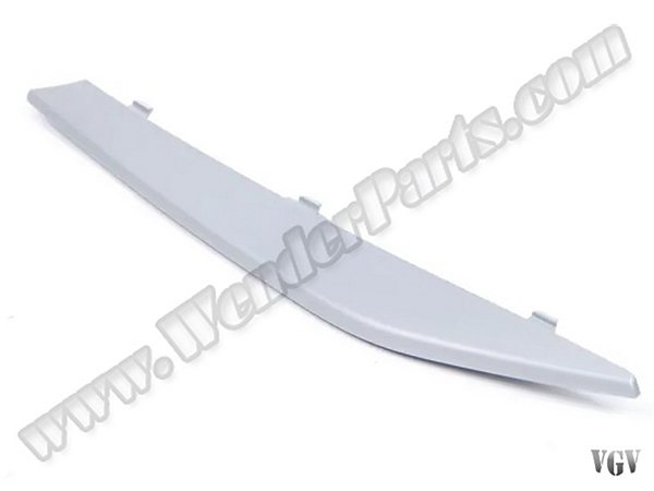 BMW 3 Series E92 2005-2013 Bumper Grille Trim Front Right; Matte-Aluminum 2010-13 | WENDER BA51117229182