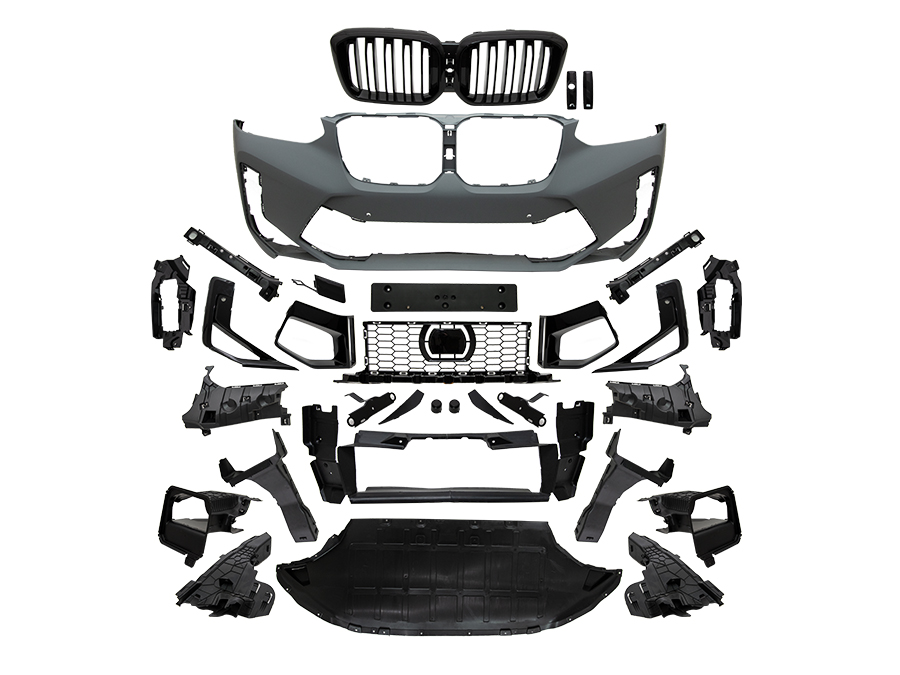 BMW X4 Serisi G02 2018- Komple Tampon Ön; Panj-lu -X4M- 2022- | WENDER BA51117886554S1