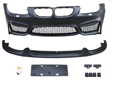 BMW 3 Serisi E92 2005-2013 Komple Tampon Ön Far Yıkamalı (+Lip) | WENDER BA51118043958M4