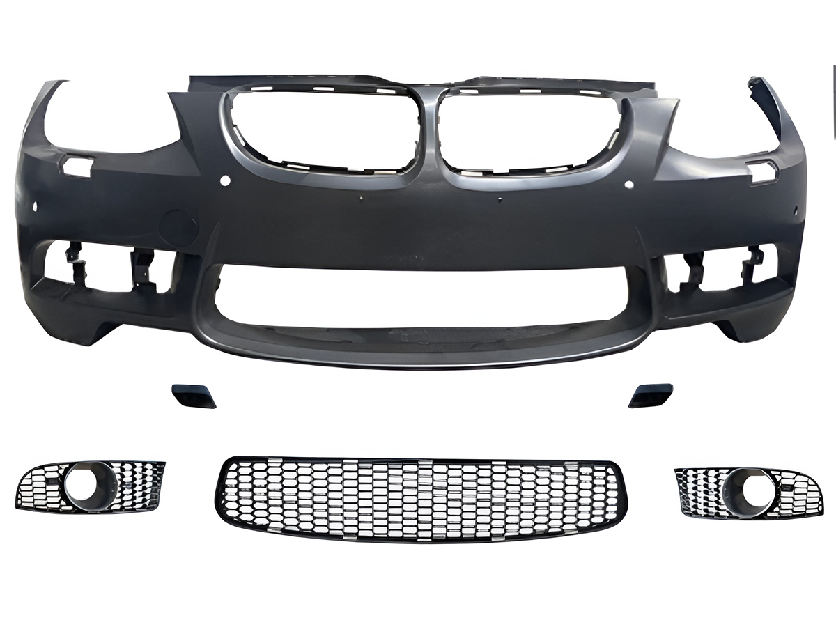BMW 3 Serisi E92 2005-2013 Komple Tampon Ön; Far Yıkamalı, Sis Farı Delikli, Park Sensörlü | WENDER BA51118043959R4