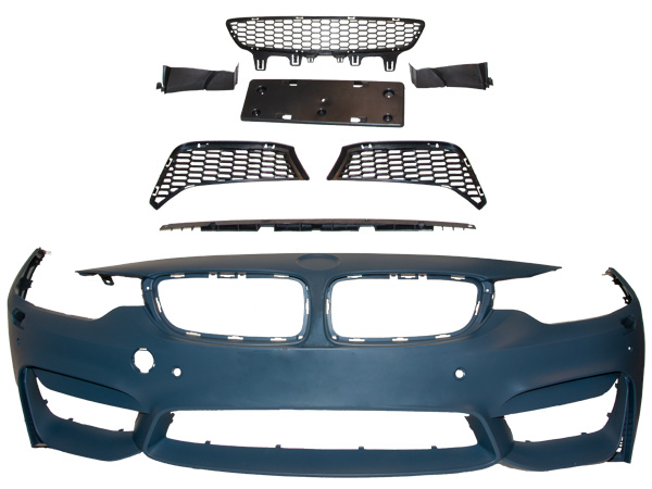BMW 4 Serisi F32 2013-2018 Komple Tampon Ön; Far Yıkamalı, Park Sensörlü | WENDER BA51118061926S1