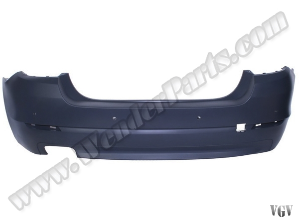 BMW 5 Serisi F10 2009-2016 Tampon Arka; Park Sensörlü, Çift Egzoz Çıkışlı Egzoz Çıkışlı | WENDER BA51127238522