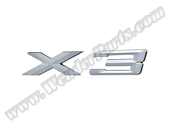 BMW X3 E83 Bagaj Yazısı -X3- | WENDER BA51143330132