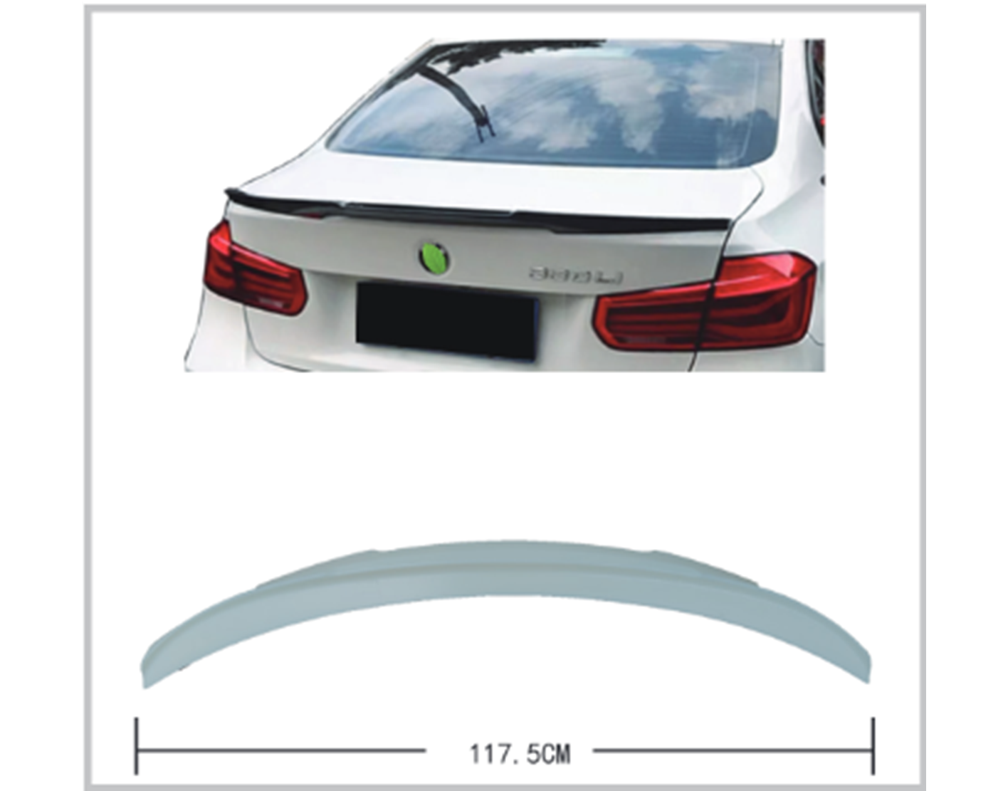 BMW 3 Serisi F30 2012-2018 Bagaj Spoyleri -///M4-STYLE- | WENDER BA51192349677