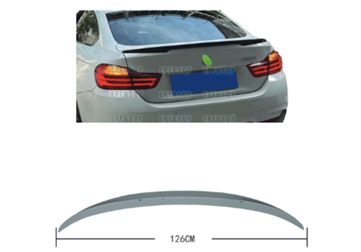 BMW 4 Serisi F36 2014-2018 Bagaj Spoyleri -///M-Performance- | WENDER BA51622407543