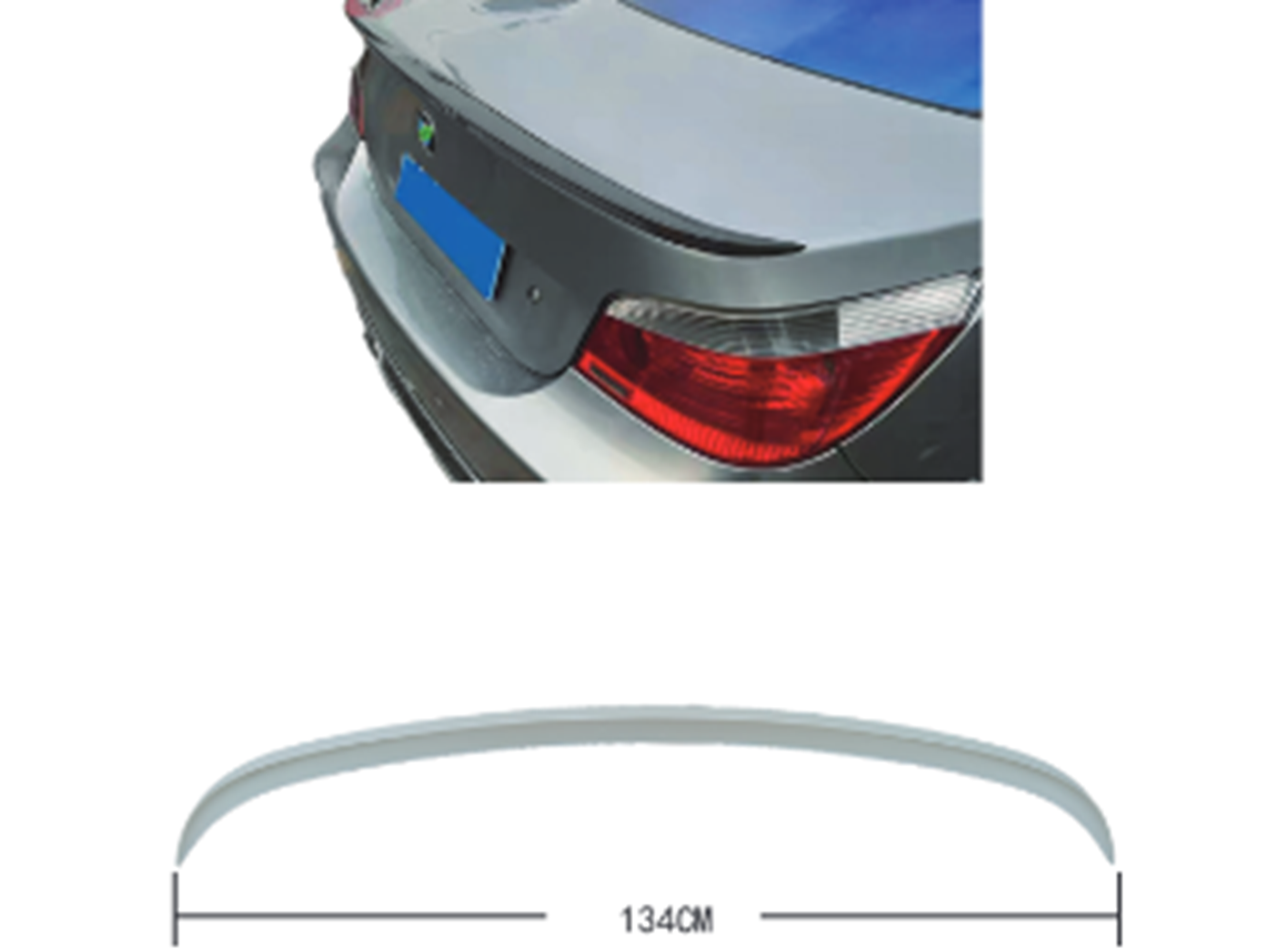 BMW 5 Serisi E60 2001-2010 Bagaj Spoyleri | WENDER BA51628040056