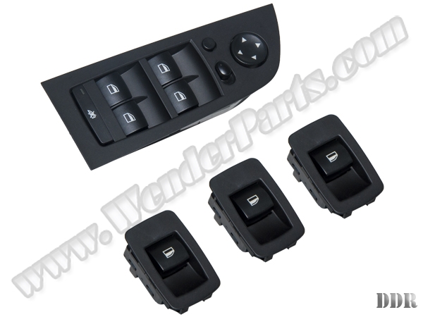 BMW 3 Serisi E90 LCI Cam Düğmesi Set Siyah Çerçeveli Karartmalı & Katlamalı Ayna | WENDER BA61319217332S4