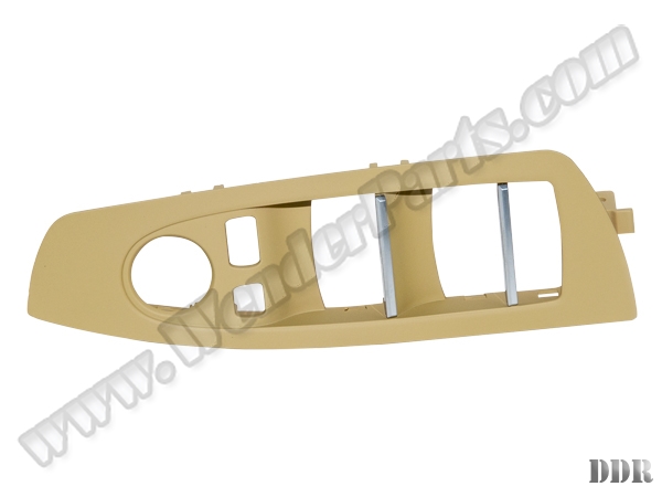 BMW 7 Serisi F01 LCI Cam Düğme Çerçevesi Ön Sol Bej | WENDER BA61319241912P1