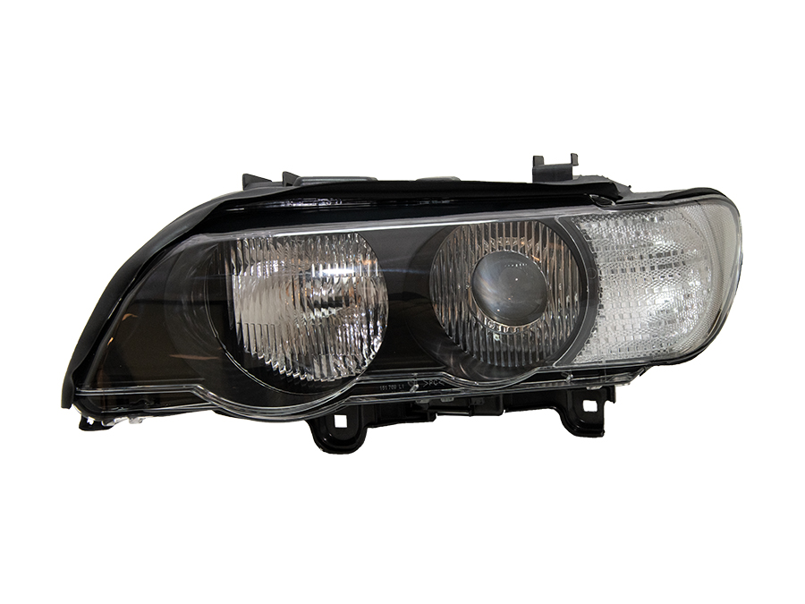 BMW X5 Serisi E53 2000-2006 Komple Far Sol (Xenon) Beyaz Sinyal 2000-03 | WENDER BA63126930235