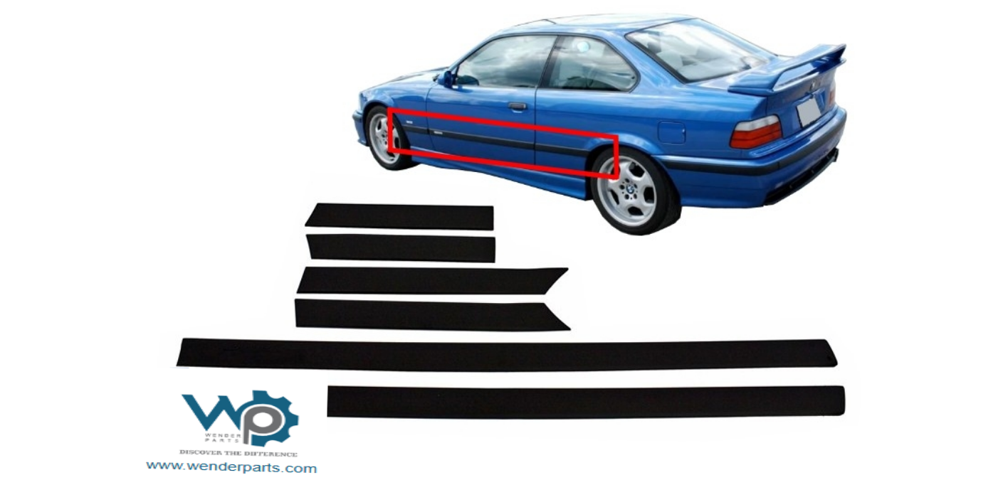 BMW 3 Serisi E36 Kapı Kaplaması Set:6ad Logosuz -Coupe | WENDER BA82119403140