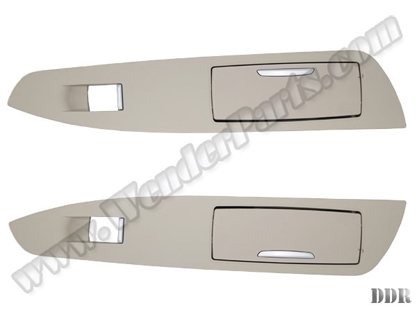 BMW 7 Serisi F01 Cam Düğme Çerçevesi Set Arka Sol&Sağ Küllüklü Krema | WENDER BA9168645/646
