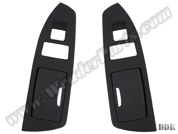BMW 7 Serisi F01 Cam Düğme Çerçevesi Set Arka Sol&Sağ Küllüklü Siyah Arka Güneşlik | WENDER BA9169047/048