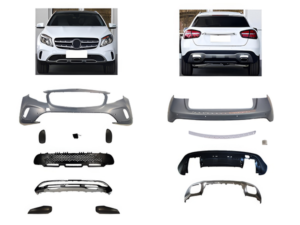 Mercedes GLA Serisi X156 2013- Gövde Kiti Park Sensörlü: Ön ve Arka, Çift Egzoz Çıkışlı | WENDER MA1562104