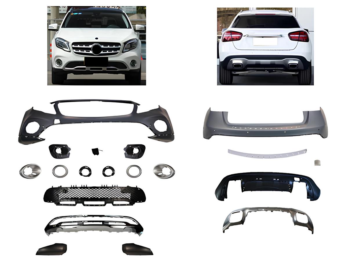 Mercedes GLA Serisi X156 2013- Gövde Kiti Park Sensörlü: Ön ve Arka, Sis Farı Delikli, Çift Egzoz Çıkışlı | WENDER MA1562105