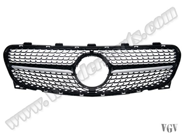 Mercedes GLA X156 2017-2019 Panjur Krom/Siyah -Diamond | WENDER MA1563167