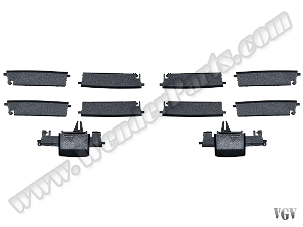 Mercedes GL X166 Klima/Kalorifer Izgara Tamir Takımı Set:12ad Arka Siyah | WENDER MA1668300554RK