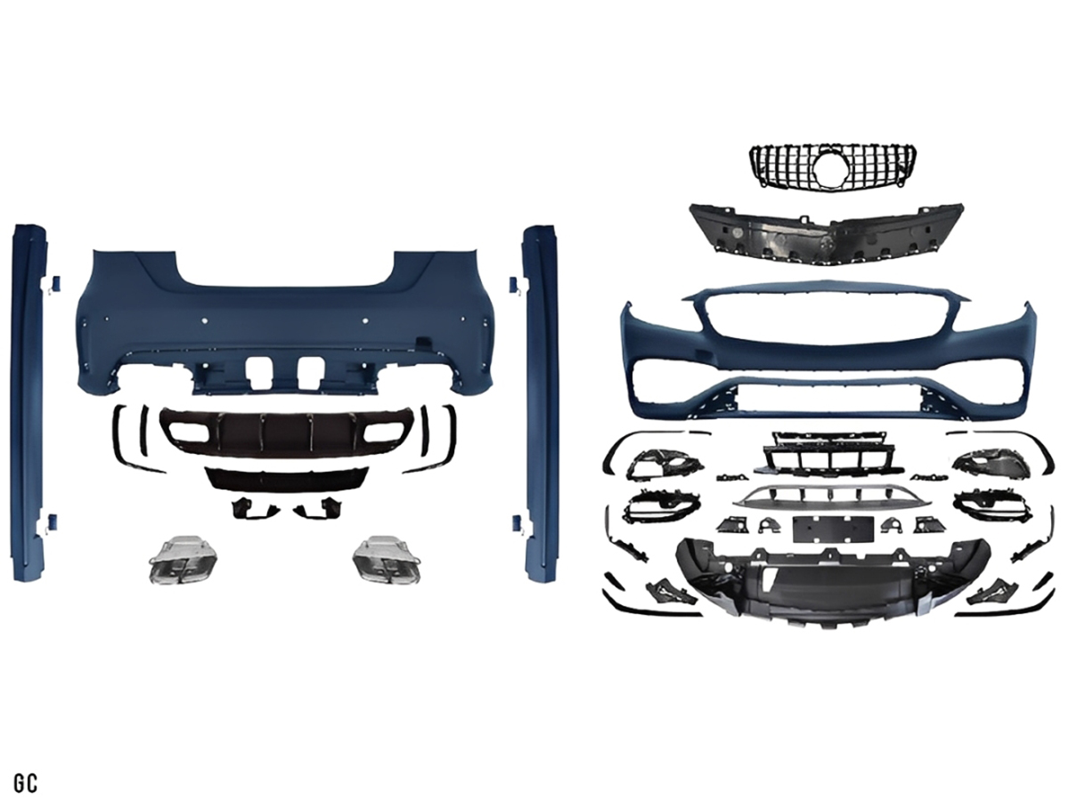 Mercedes A Series W176 2012-2017 Body Kit Park Sensor: Rear, Quad Exhaust Outlet, Running Board, Grille | WENDER MA1762104