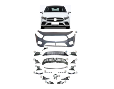Mercedes A Serisi W177 2018- Komple Tampon Ön; Park Sensörlü | WENDER MA1778802801S1