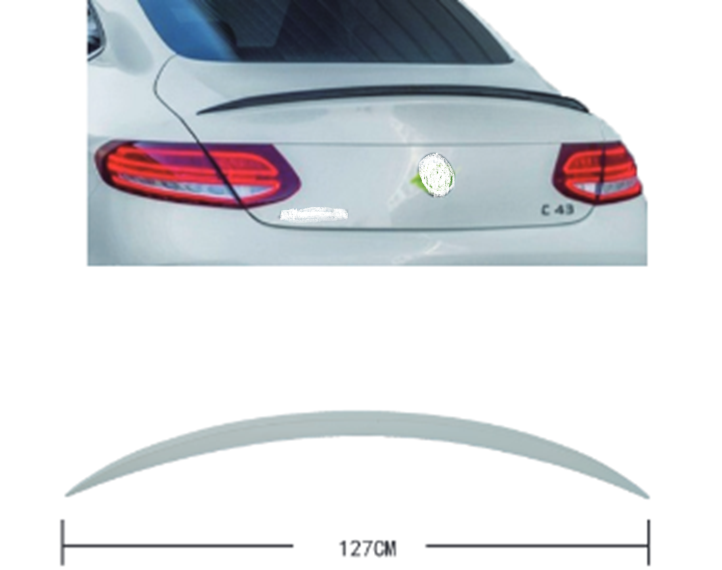 Mercedes W205 Trunk Spoiler | WENDER MA2057930100