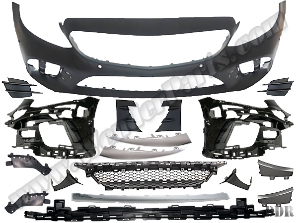 Mercedes C Serisi W205 2015-2020 Komple Tampon Ön; Park Sensörlü | WENDER MA2058802305S1