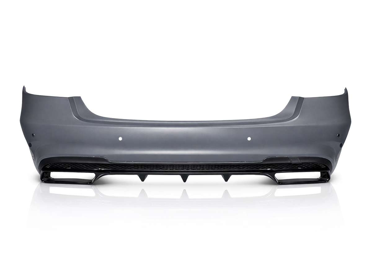 Mercedes E Serisi W212 2009-2016 Komple Tampon Arka, Park Sensörlü, Dörtlü Egzoz Çıkışlı | WENDER MA2128853538S2