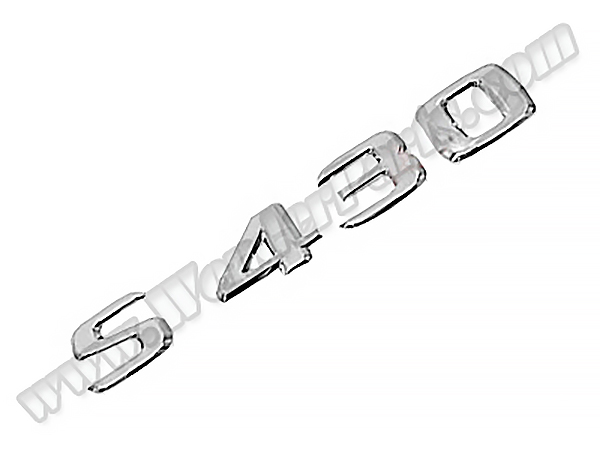 Mercedes S Series W220 Trunk Emblem -S430- | WENDER MA2208170315